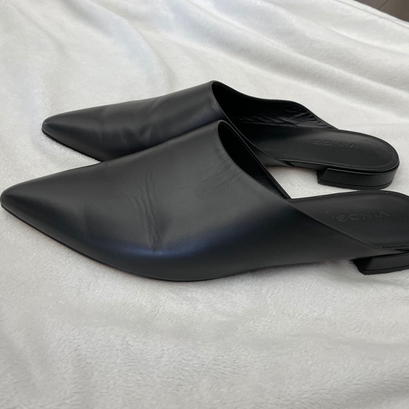 Vince black leather flats - Picture 1 of 6